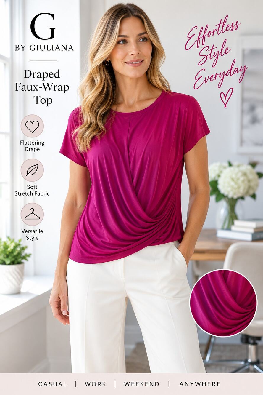 G By Giuliana Wrap Front Top
